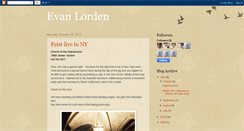 Desktop Screenshot of evanlorden.blogspot.com