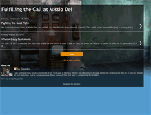 Tablet Screenshot of fulfillinggodscall.blogspot.com
