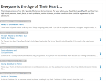 Tablet Screenshot of everyoneistheageoftheirheart.blogspot.com