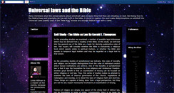 Desktop Screenshot of biblicaltruthsaboutuniversallaws.blogspot.com