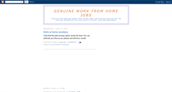Desktop Screenshot of get-genuine-work-from-home-jobs.blogspot.com
