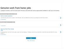 Tablet Screenshot of get-genuine-work-from-home-jobs.blogspot.com