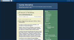 Desktop Screenshot of cuerdasalternativas.blogspot.com