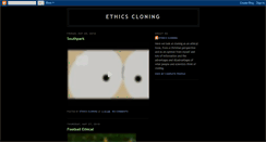 Desktop Screenshot of ethicscloning.blogspot.com