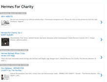 Tablet Screenshot of hermesforcharity.blogspot.com