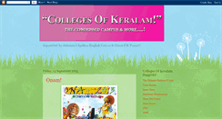 Desktop Screenshot of collegesofkeralam.blogspot.com