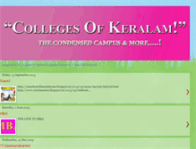 Tablet Screenshot of collegesofkeralam.blogspot.com