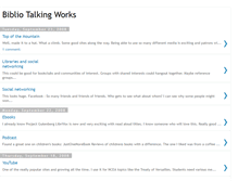 Tablet Screenshot of bibliotalkingworks.blogspot.com