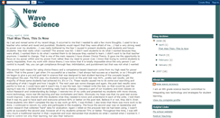 Desktop Screenshot of newwavescience.blogspot.com