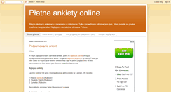 Desktop Screenshot of ankietyinfo.blogspot.com
