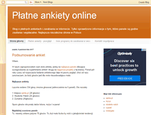Tablet Screenshot of ankietyinfo.blogspot.com