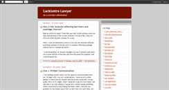 Desktop Screenshot of lacklustrelawyer.blogspot.com
