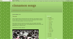 Desktop Screenshot of cinnamonsongs.blogspot.com