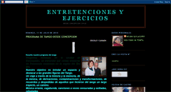 Desktop Screenshot of entretencionesyejercicios.blogspot.com