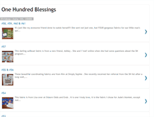 Tablet Screenshot of onehundredblessings.blogspot.com