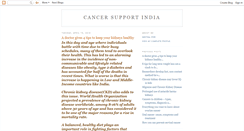 Desktop Screenshot of cancersupportindia.blogspot.com