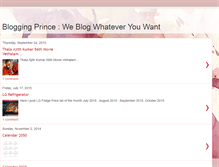 Tablet Screenshot of bloggingprince.blogspot.com