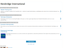 Tablet Screenshot of newbridgeinternational.blogspot.com