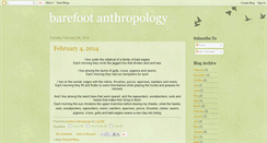 Desktop Screenshot of barefootanthropology.blogspot.com