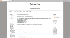 Desktop Screenshot of dystopiancode.blogspot.com