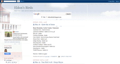 Desktop Screenshot of eldonsbirds.blogspot.com