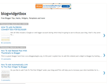 Tablet Screenshot of blogwidgetbox.blogspot.com