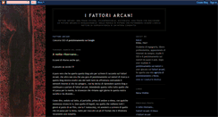 Desktop Screenshot of ifattoriarcani.blogspot.com