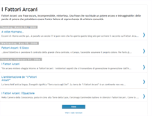 Tablet Screenshot of ifattoriarcani.blogspot.com