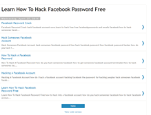 Tablet Screenshot of learnhowtohackfacebookpasswordfree.blogspot.com