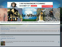 Tablet Screenshot of livinginatoxicworld.blogspot.com