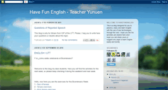 Desktop Screenshot of havefunenglish-yunuen.blogspot.com