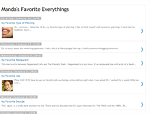 Tablet Screenshot of mandasfavoriteeverythings.blogspot.com