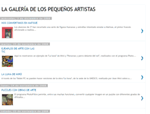 Tablet Screenshot of galeriapequenosartistas.blogspot.com