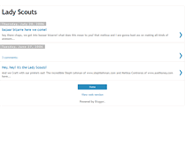 Tablet Screenshot of ladyscouts.blogspot.com