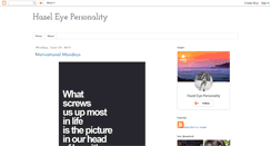 Desktop Screenshot of hazeleyepersonality.blogspot.com