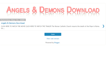 Tablet Screenshot of angelsdemonsdownload.blogspot.com