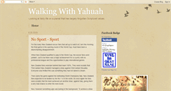 Desktop Screenshot of faith-walkingwithyahuah.blogspot.com