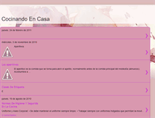 Tablet Screenshot of cocinandoenkasa.blogspot.com