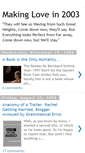 Mobile Screenshot of makinglovein2003.blogspot.com