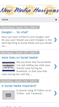Mobile Screenshot of newmediahorizons.blogspot.com