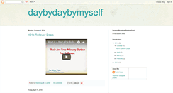 Desktop Screenshot of daybydaybymyself.blogspot.com