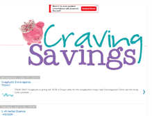 Tablet Screenshot of cravingsavings.blogspot.com