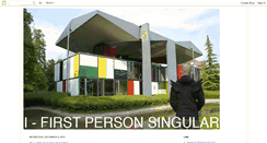 Desktop Screenshot of i-firstpersonsingular.blogspot.com