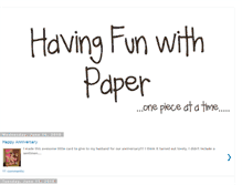 Tablet Screenshot of ihavefunwithpaper.blogspot.com