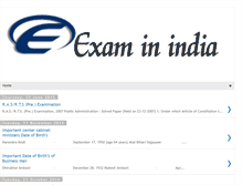 Tablet Screenshot of examinindia.blogspot.com