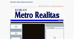 Desktop Screenshot of koranmetrorealitas.blogspot.com