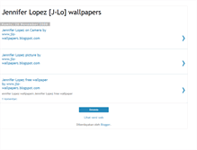 Tablet Screenshot of jlo-wallpapers.blogspot.com