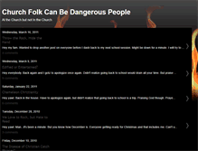 Tablet Screenshot of dangerouschurchfolk.blogspot.com