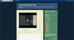Desktop Screenshot of cornerstonemissiontrips.blogspot.com