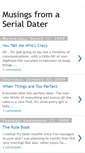 Mobile Screenshot of musingsfromaserialdater.blogspot.com